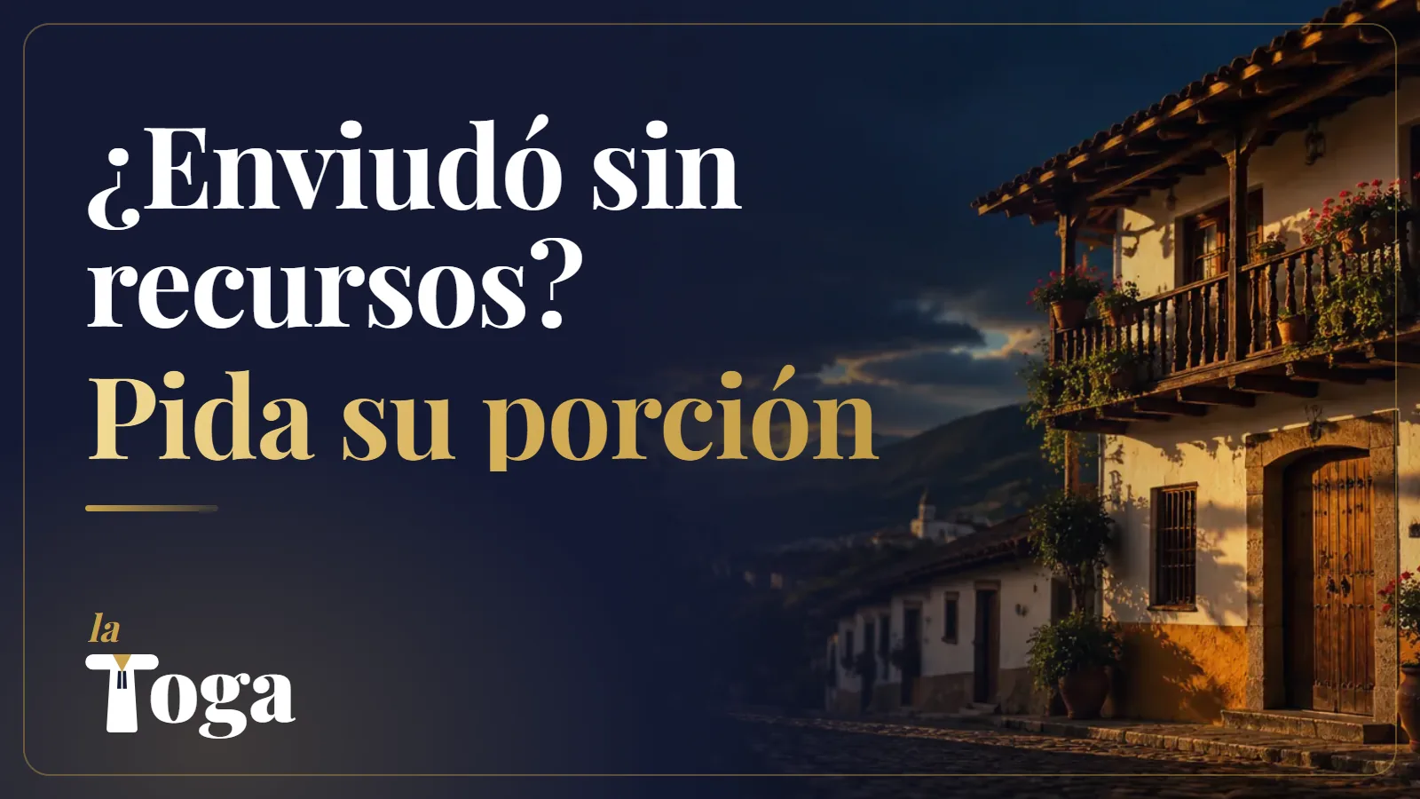 Porción conyugal en una sucesión en Colombia